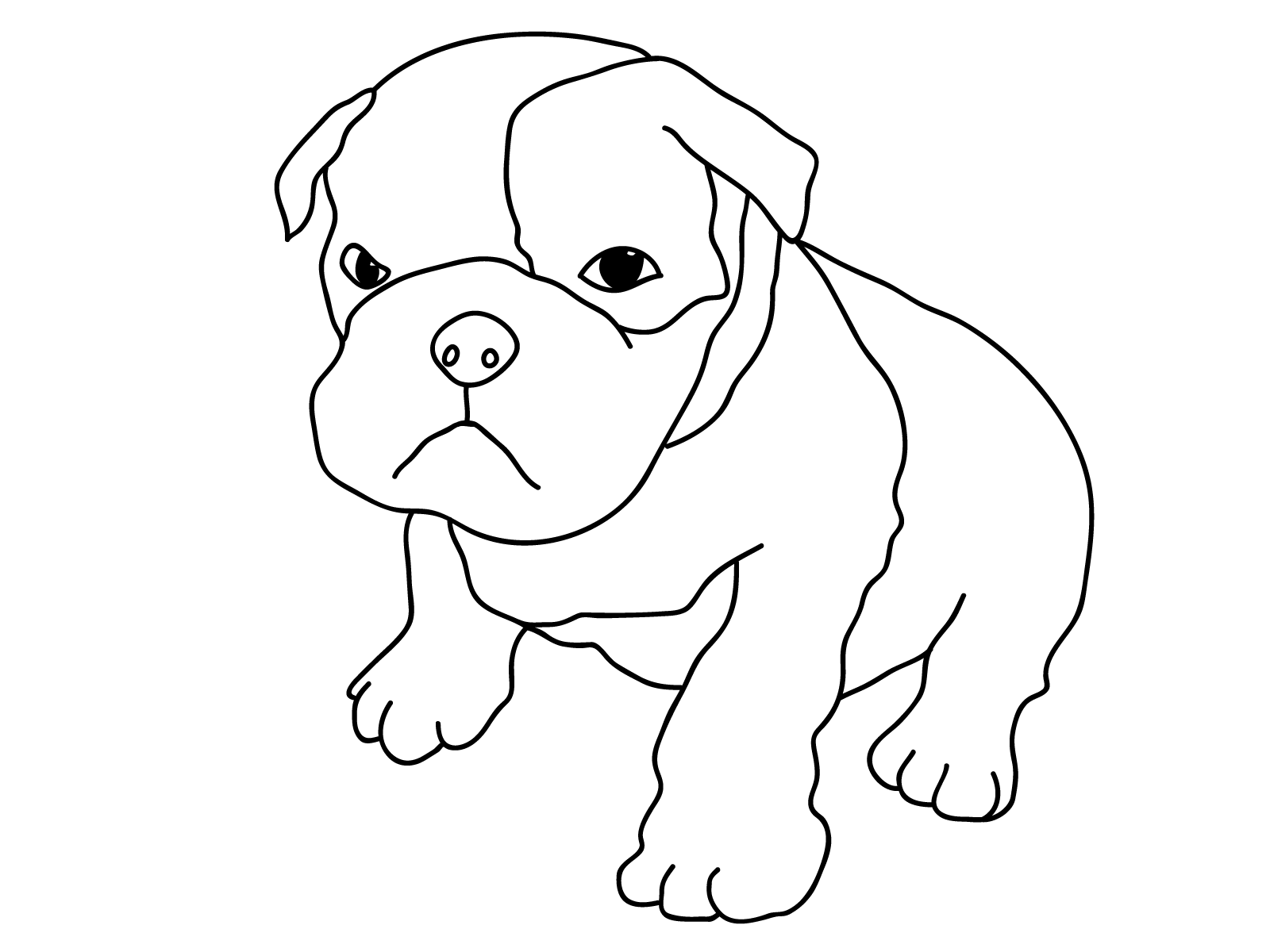 free printable puppy coloring pages