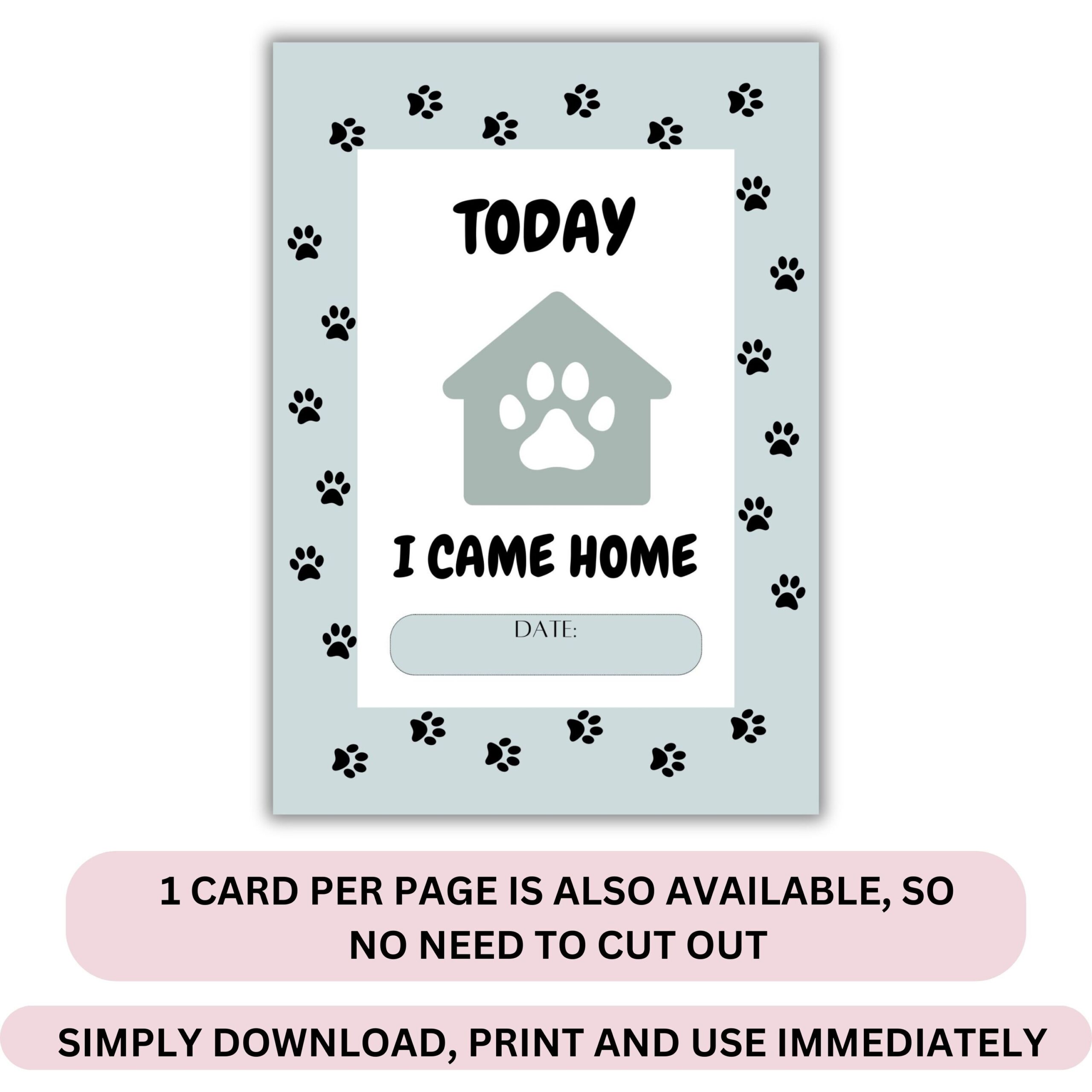 free printable puppy milestone cards