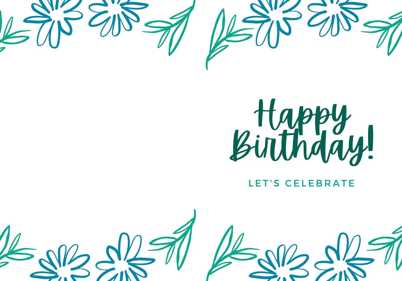 free printable photo birthday card template