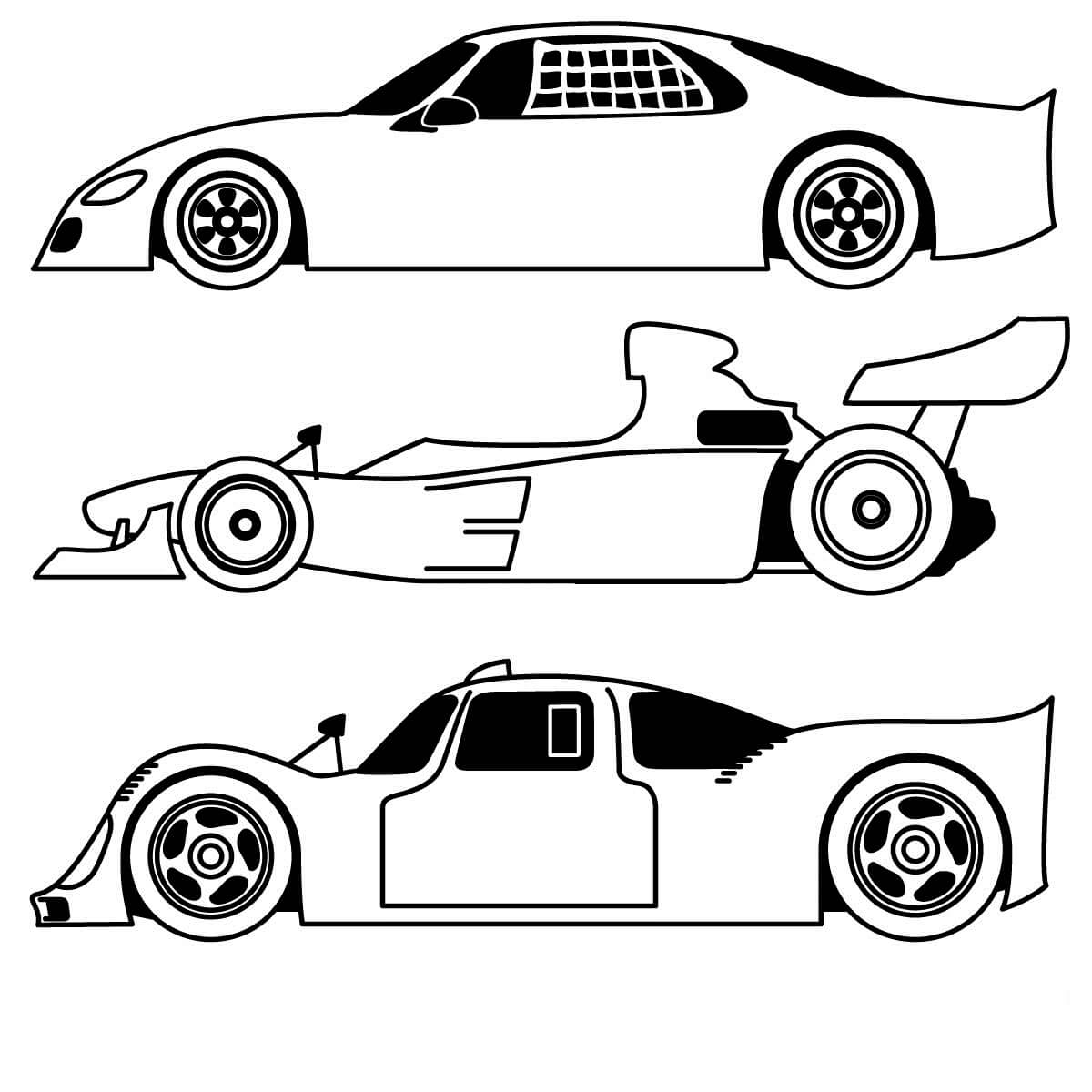 Race Car Coloring Pages Printable Coloring Pages FREE