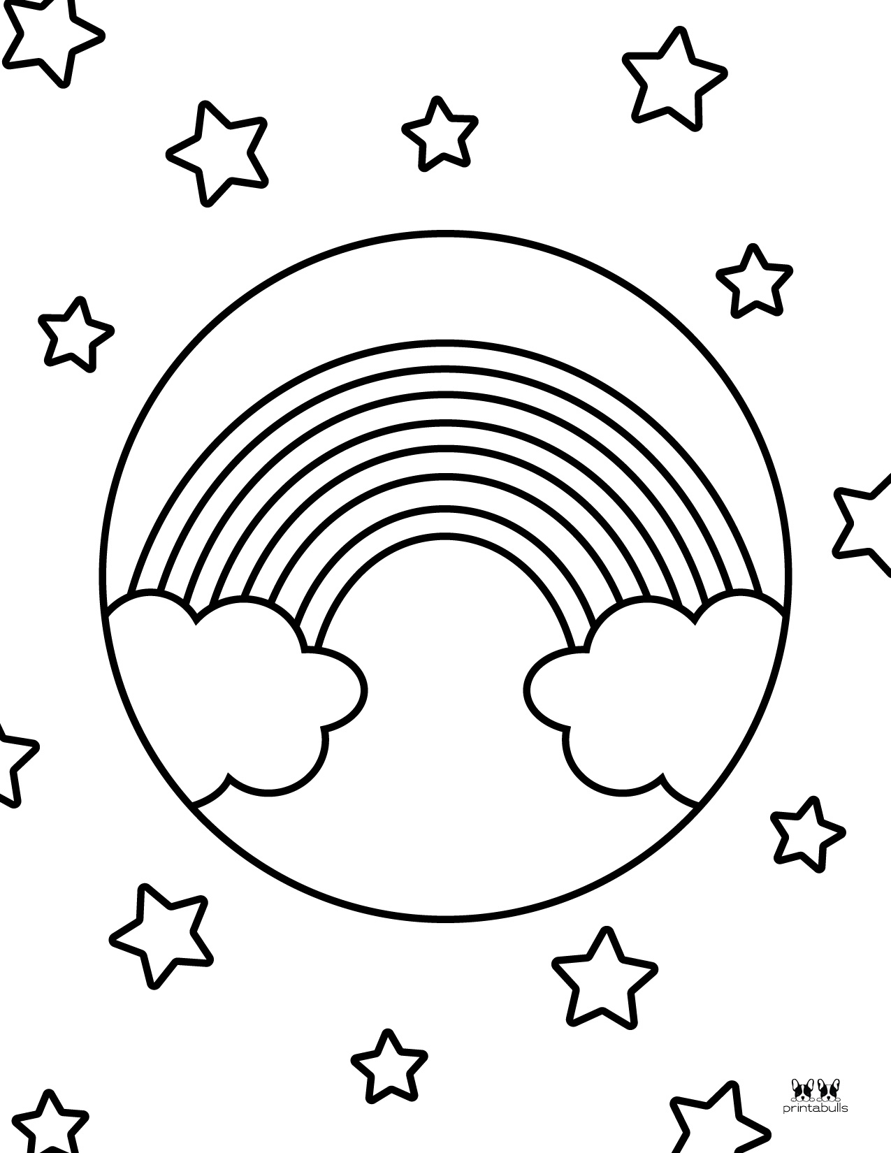 free rainbow coloring pages
