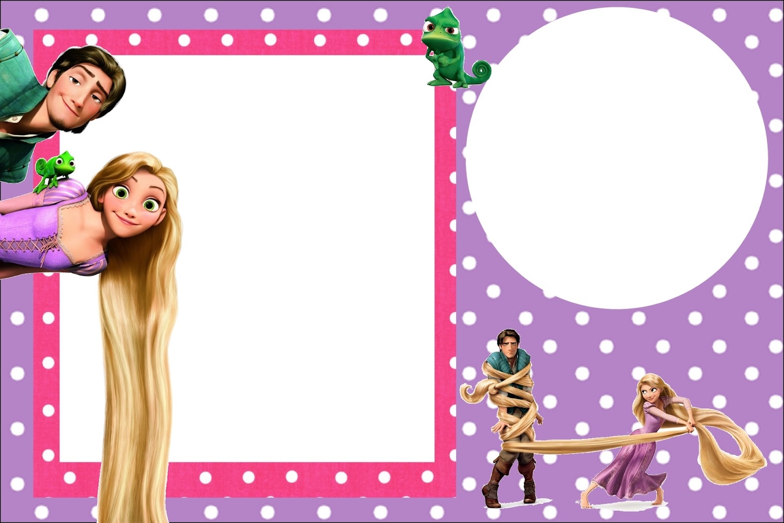 rapunzel invitation template