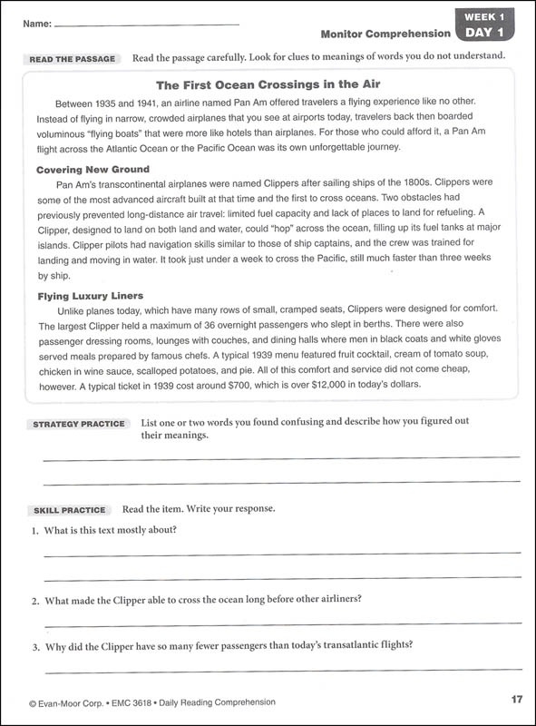 Reading Comprehension Worksheets Grade 8 Worksheets Master