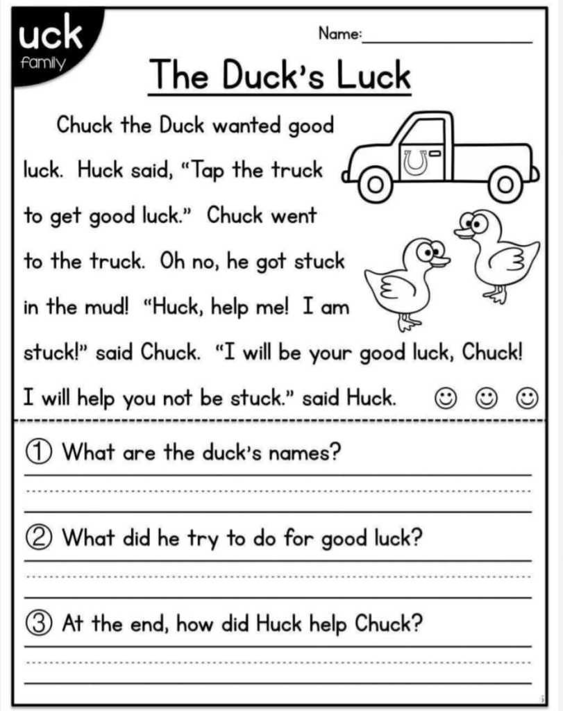 Reading Comprehension Worksheets Kindergarten Kindergarten Worksheets