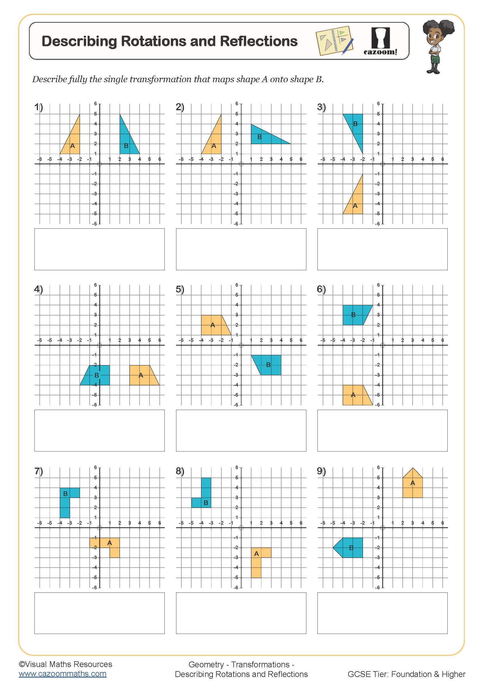 reflection worksheet