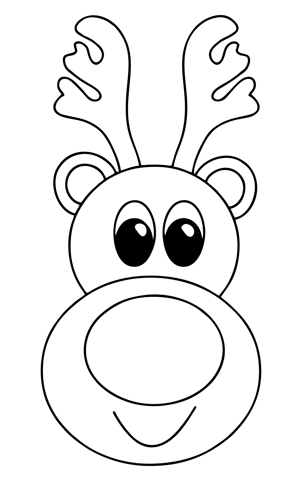 printable reindeer picture