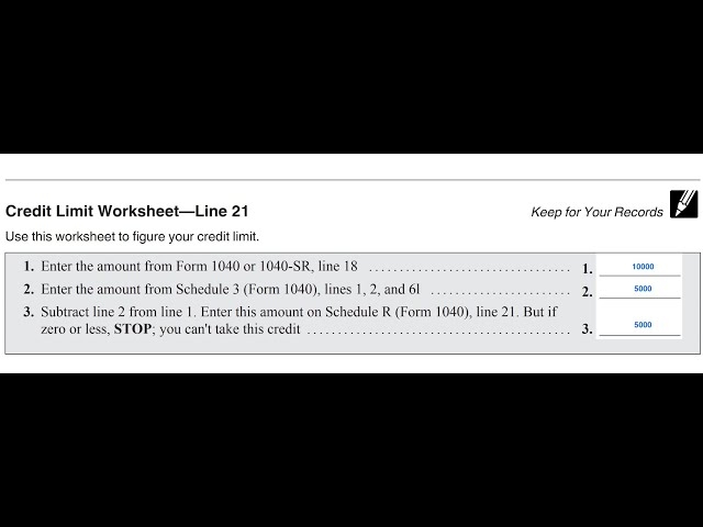 Residential Clean Energy Credit Limit Worksheet Walkthrough IRS 