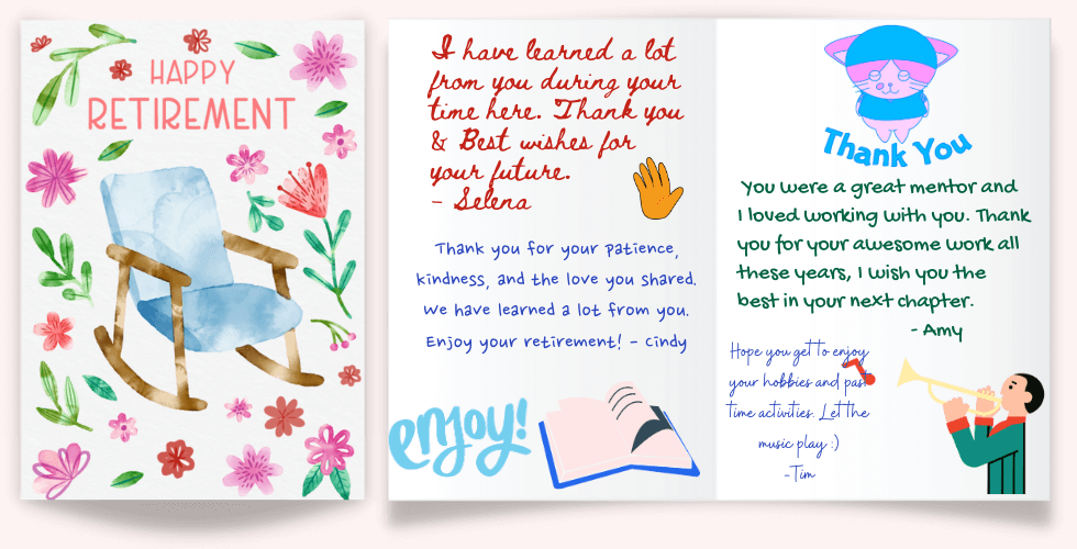 free printable retirement cards online