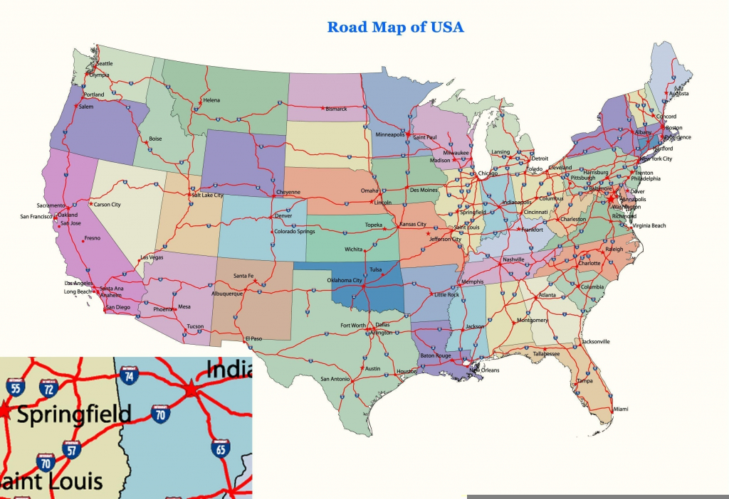 Road Map Of Michigan Highways Printable Us Map With Interstate 