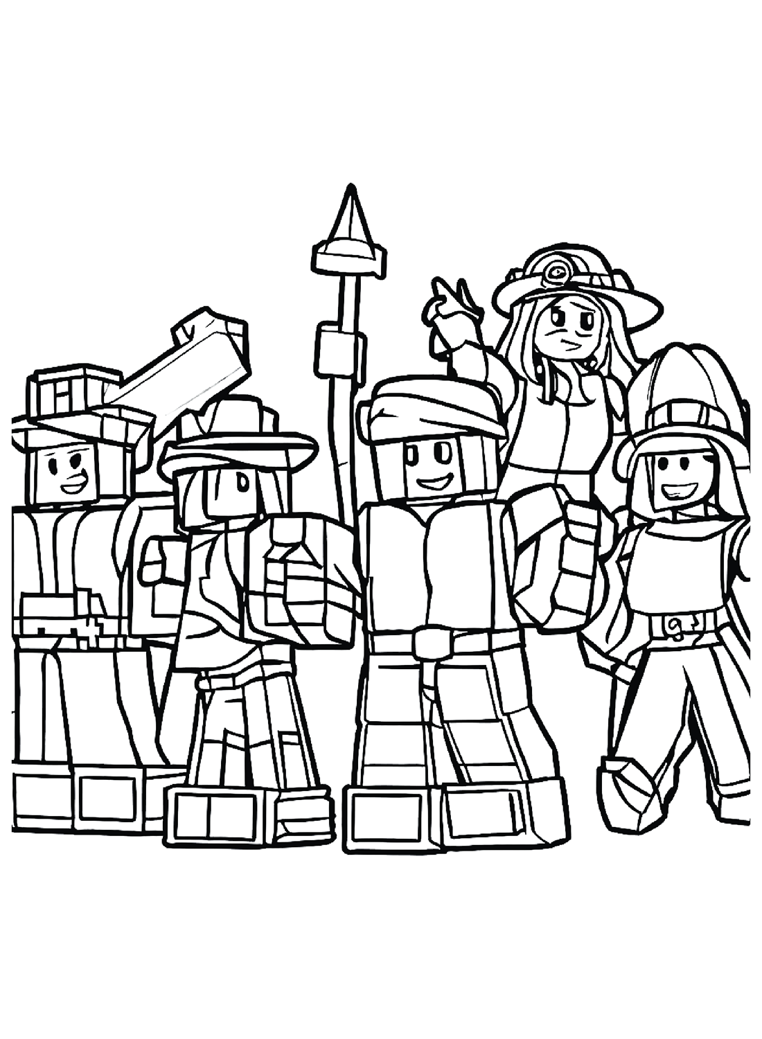 Roblox Character Coloring Pages Free Printable Coloring Pages