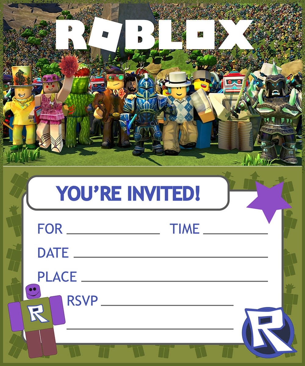 Roblox Invitation Template Dev onallcylinders