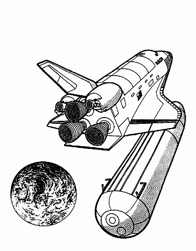 Rocket Ship Coloring Page Coloring Home