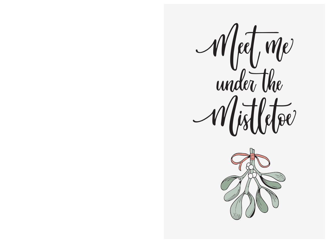 Romantic Christmas Cards 12 Free PDF Printables Printablee