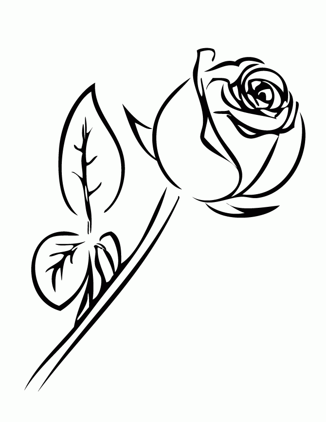 Rose Coloring Pages