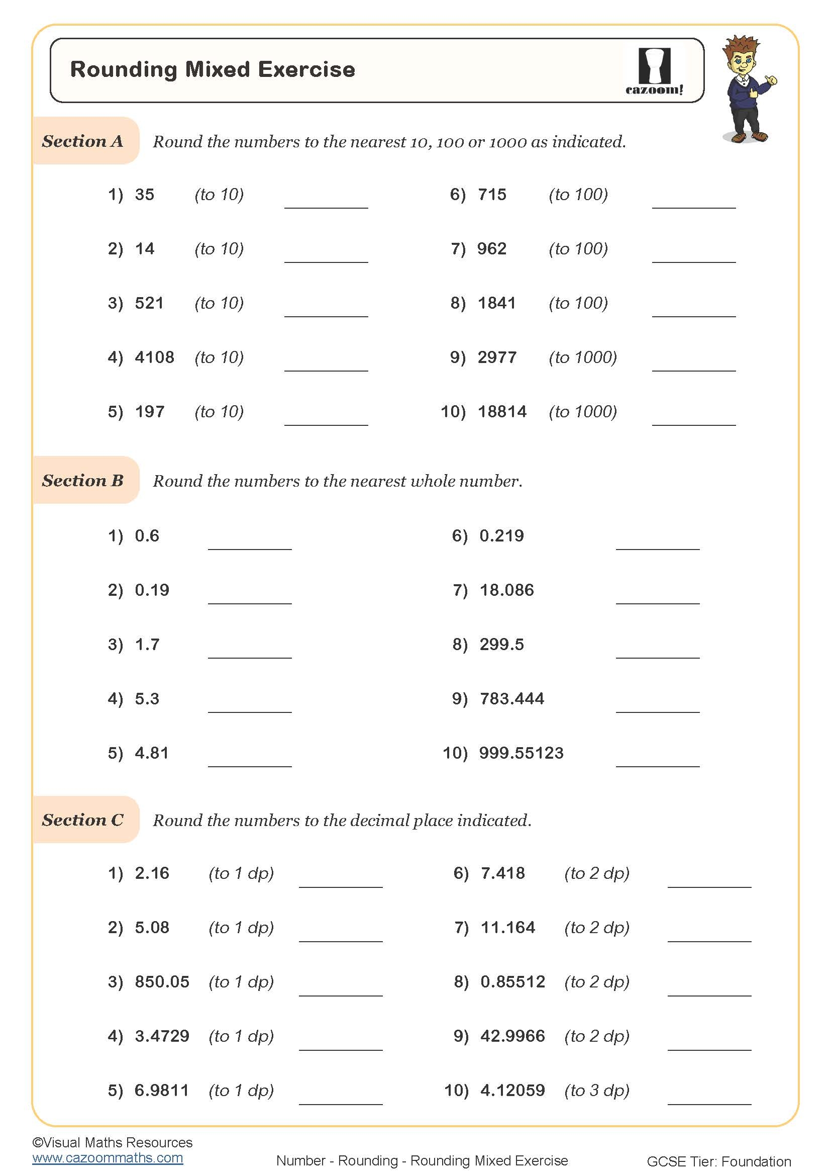 Rounding To The Nearest Thousand Worksheet Have Fun Teaching