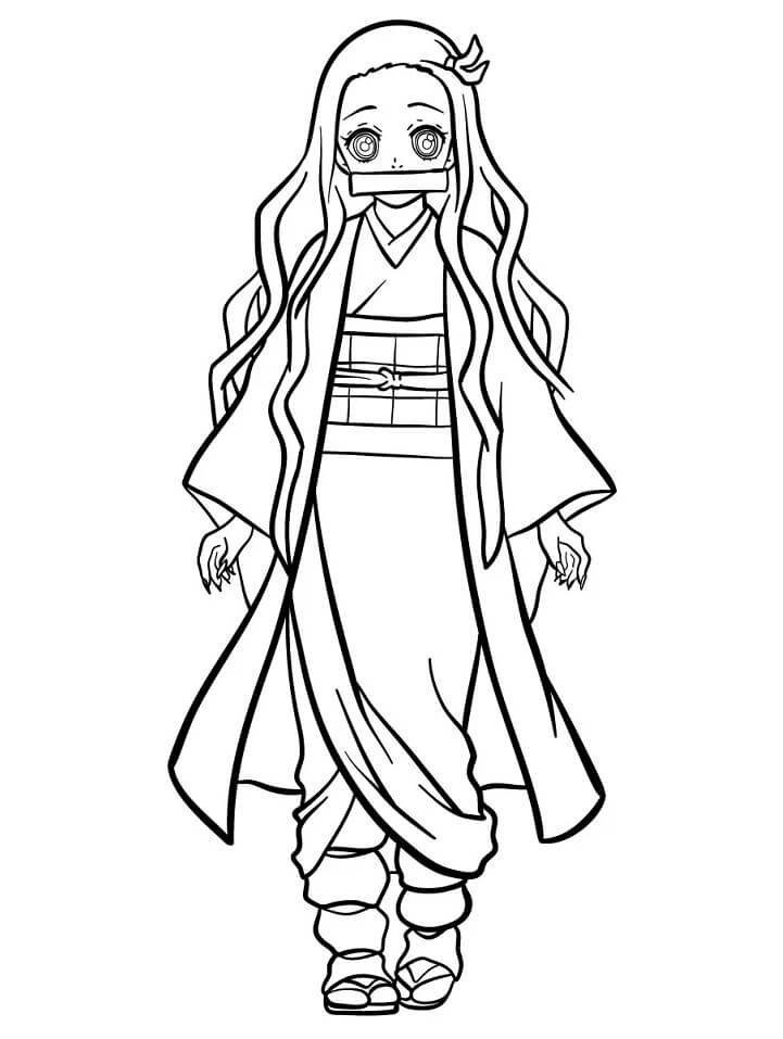 Demon Slayer Coloring Page