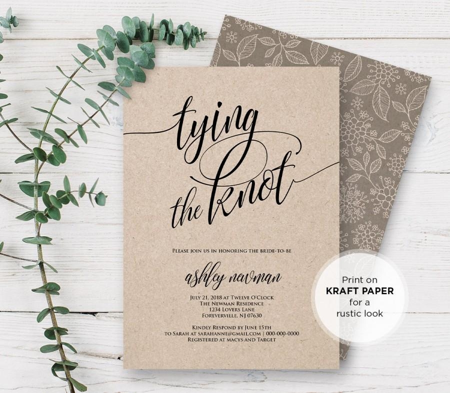 bridal shower invite template