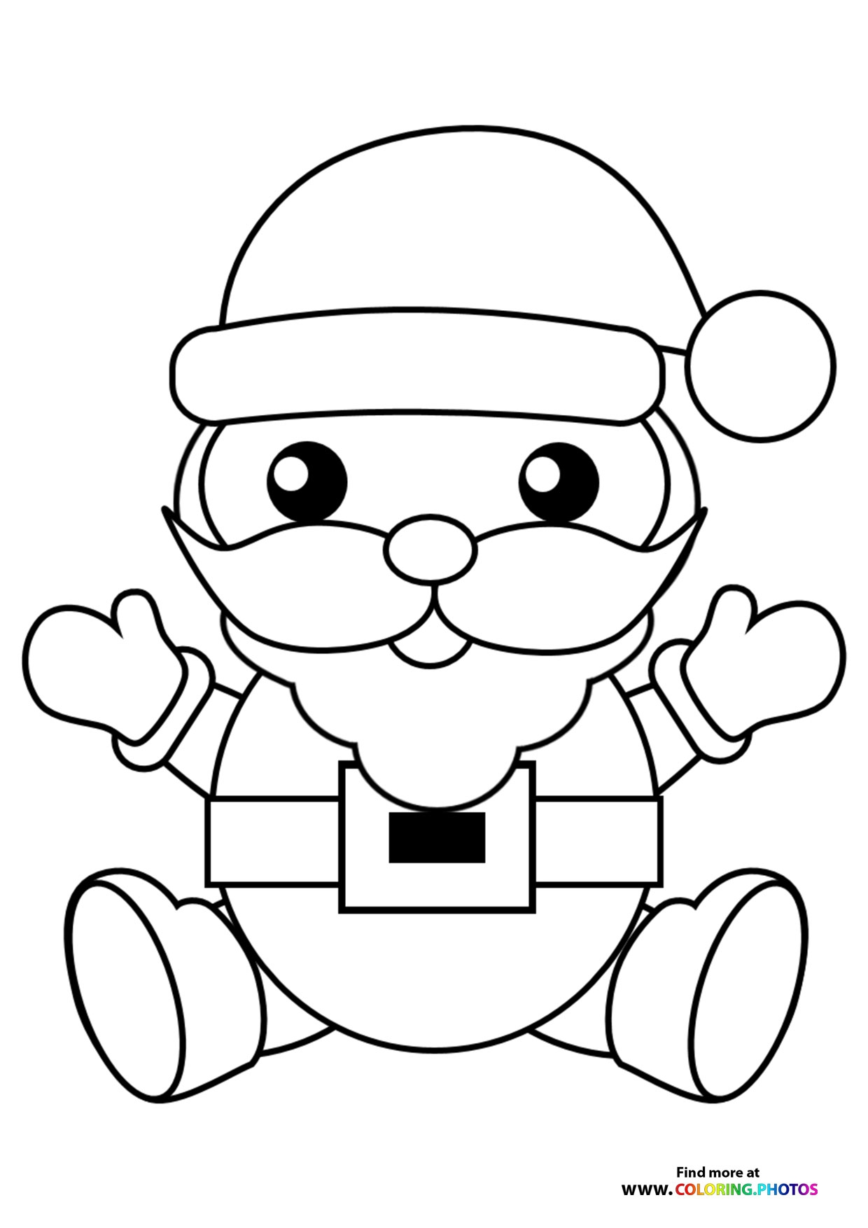 santa claus coloring pages free printables