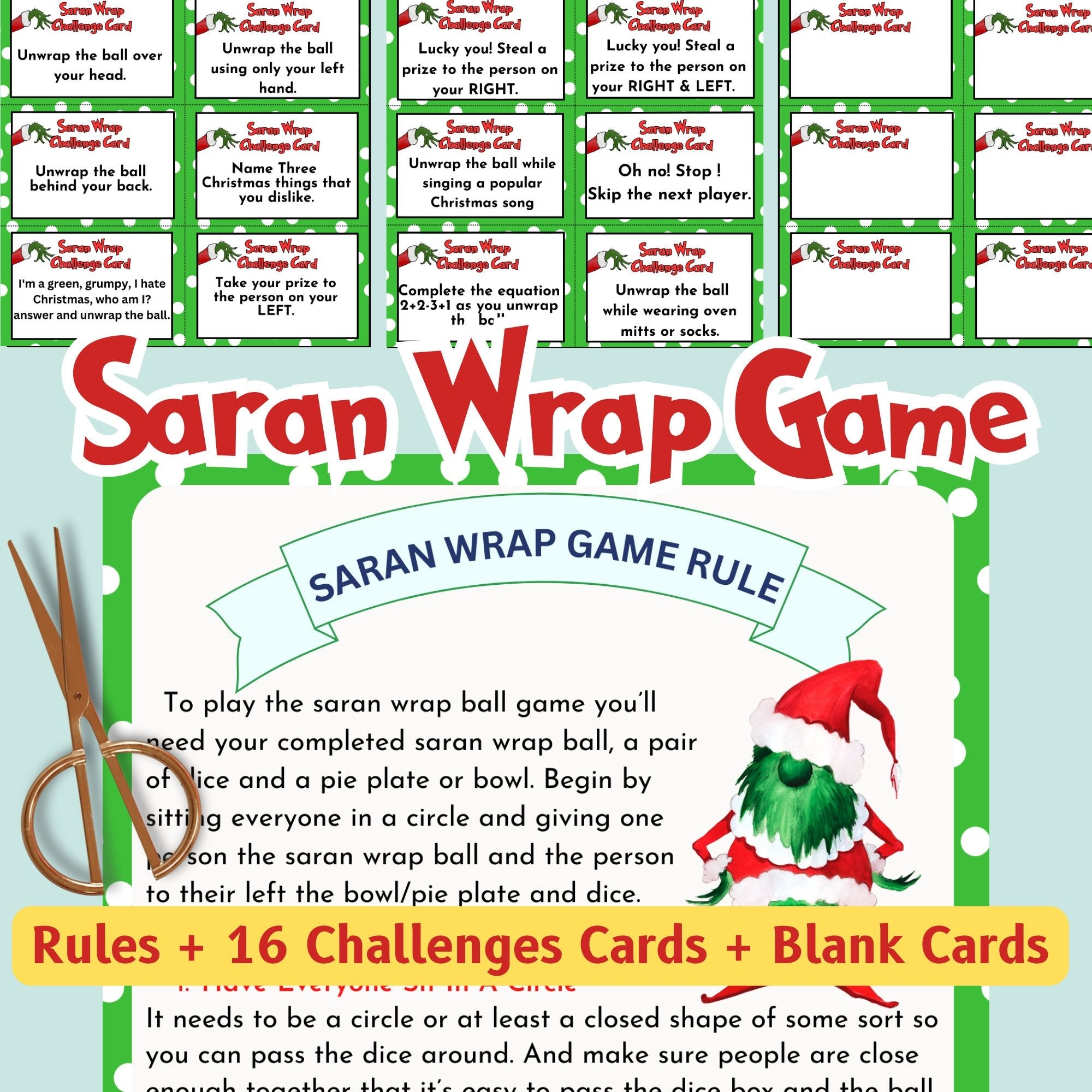 free printable saran wrap coal cards