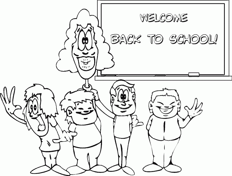 School Coloring Pages For Kids Coloring Home