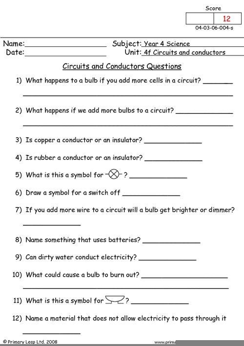 Science Worksheets Eighth Grade Scienceworksheets