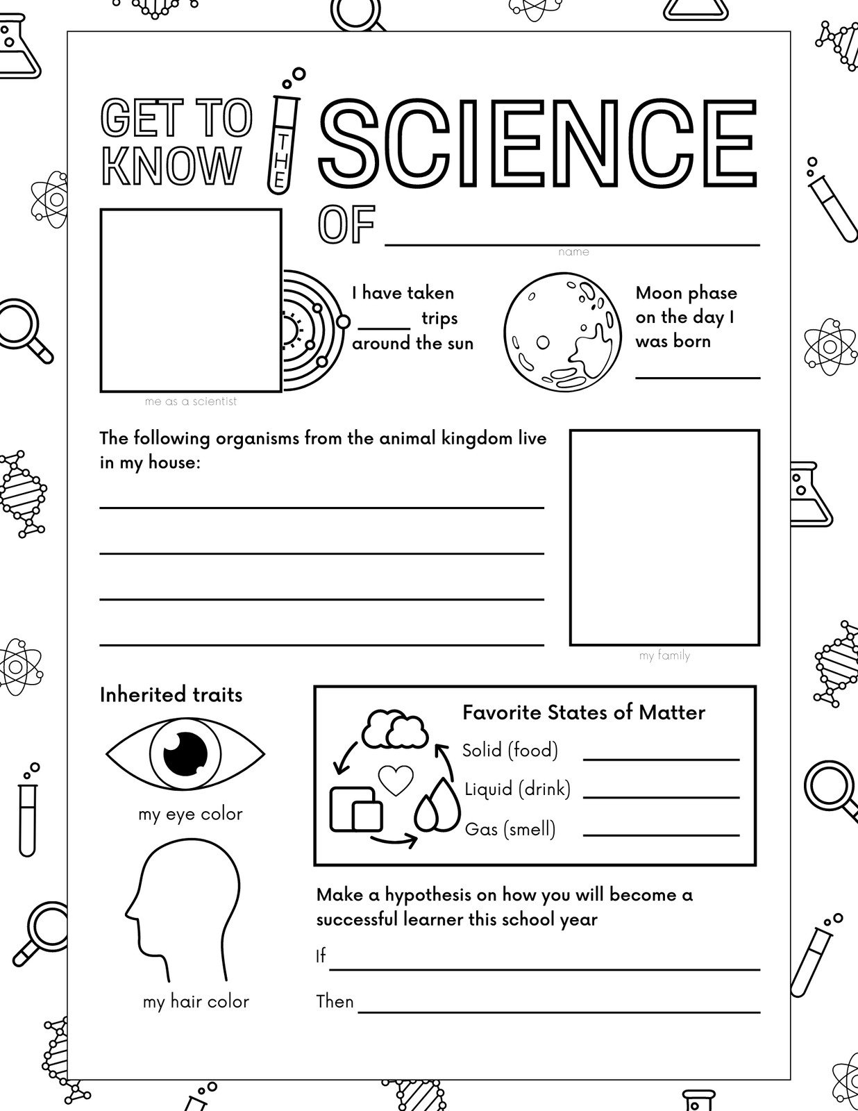 middle school worksheets