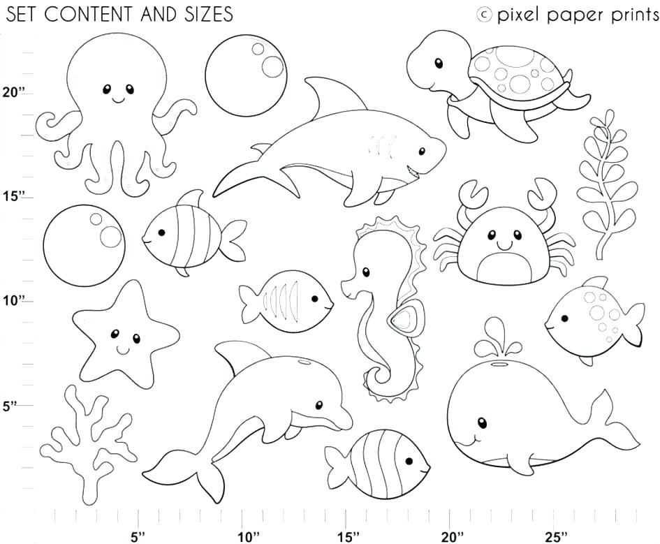 Sea Creatures Coloring Pages At GetColorings Free Printable