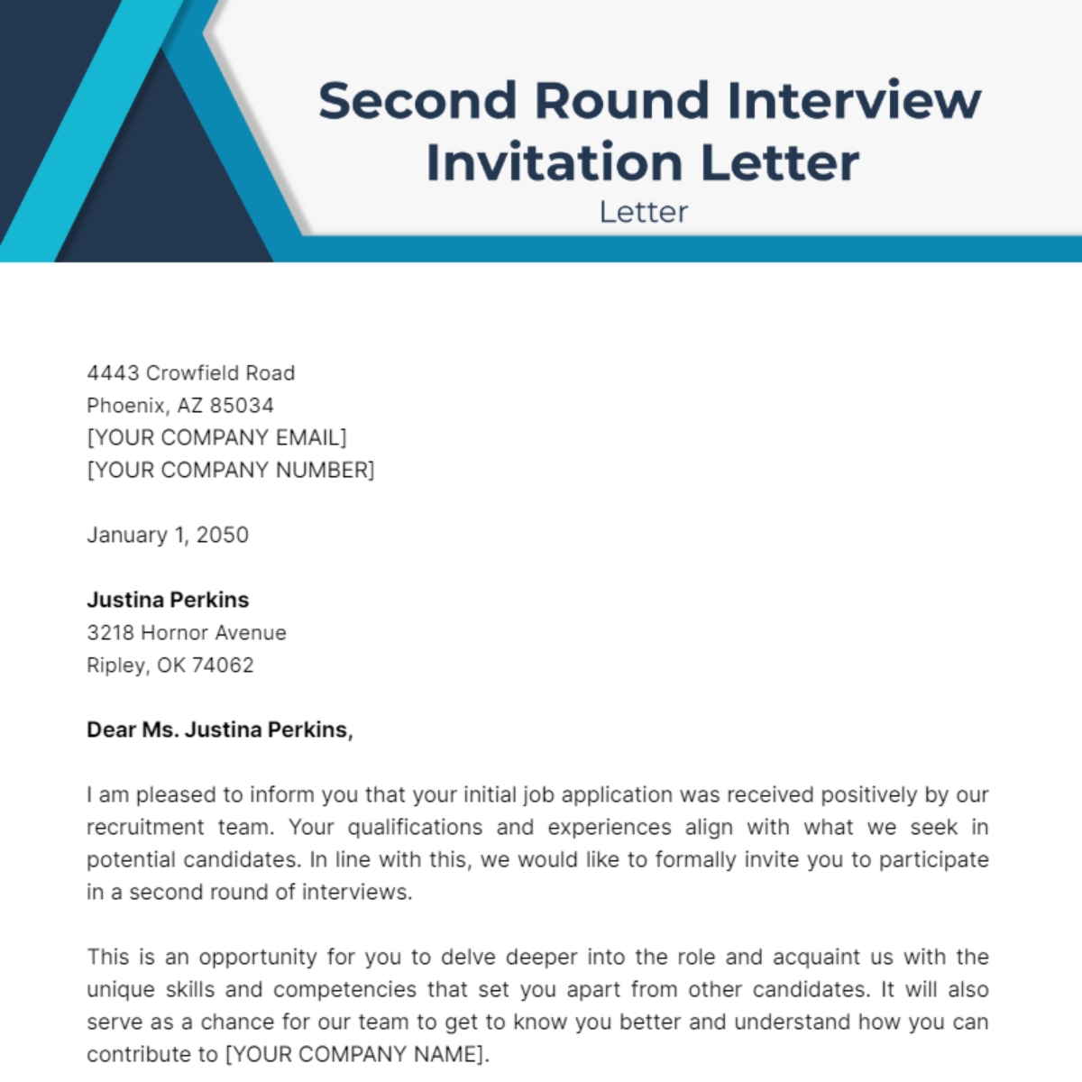 interview invitation email template