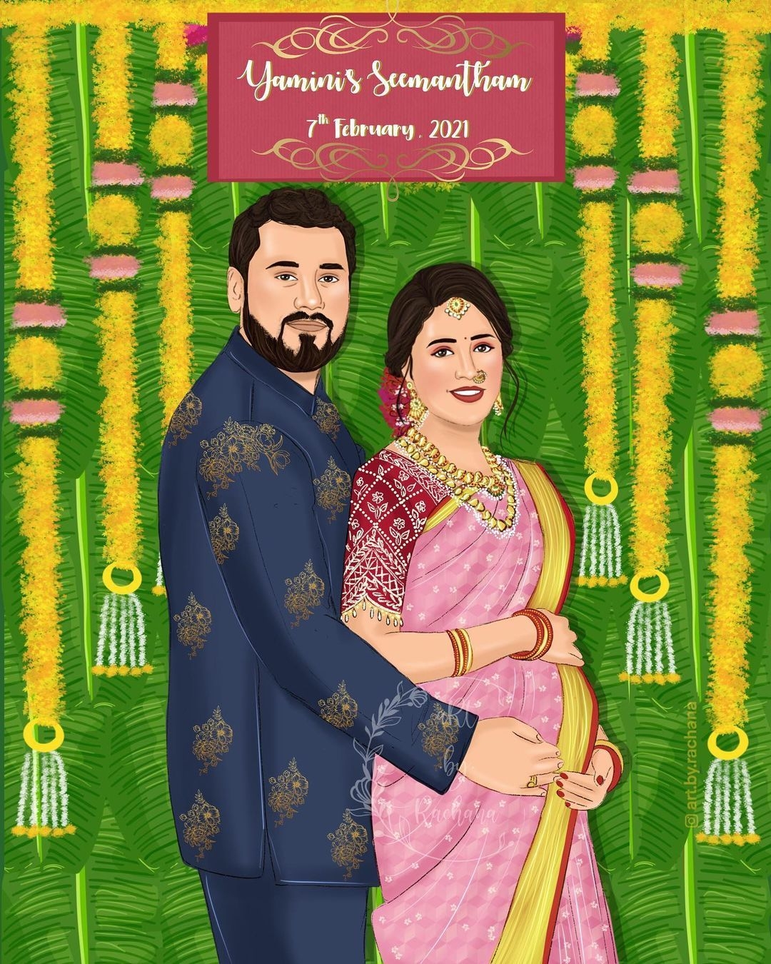 seemantham invitation template