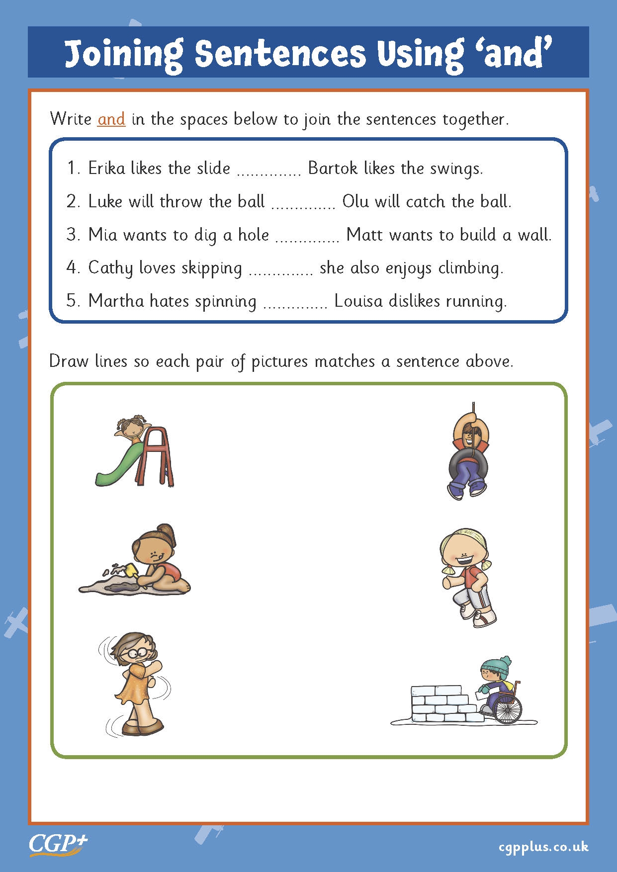 Sentence Patterns Combining Sentences Writing Worksheets 