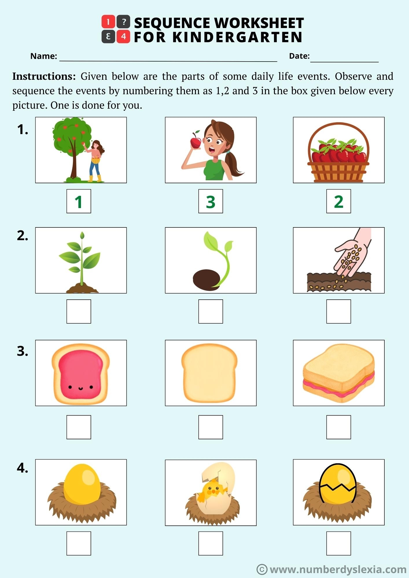 kindergarten activities worksheets