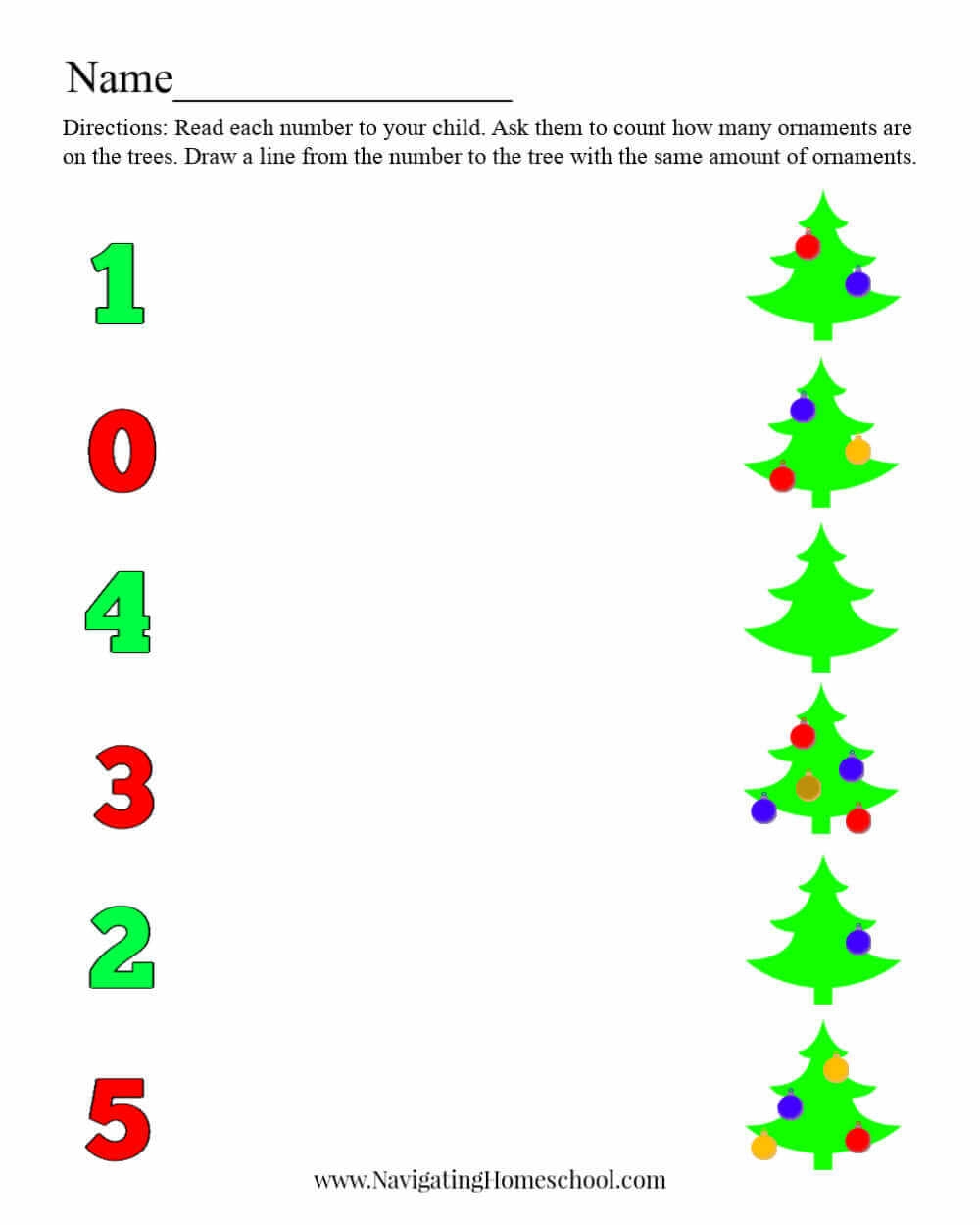 Seven Free Preschool Christmas Worksheets 2019
