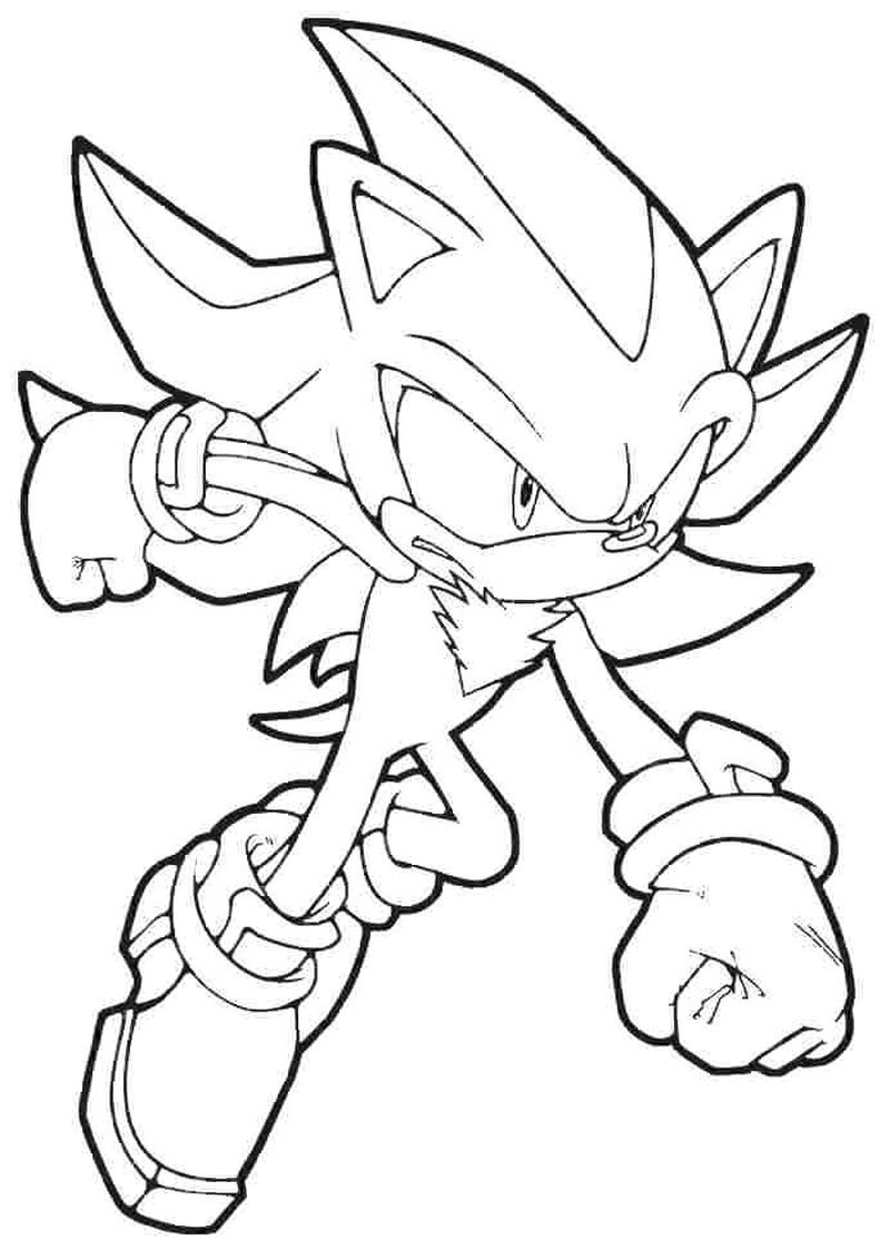 Shadow Sonic Coloring Pages Sonic Coloring Pages Shad Vrogue co