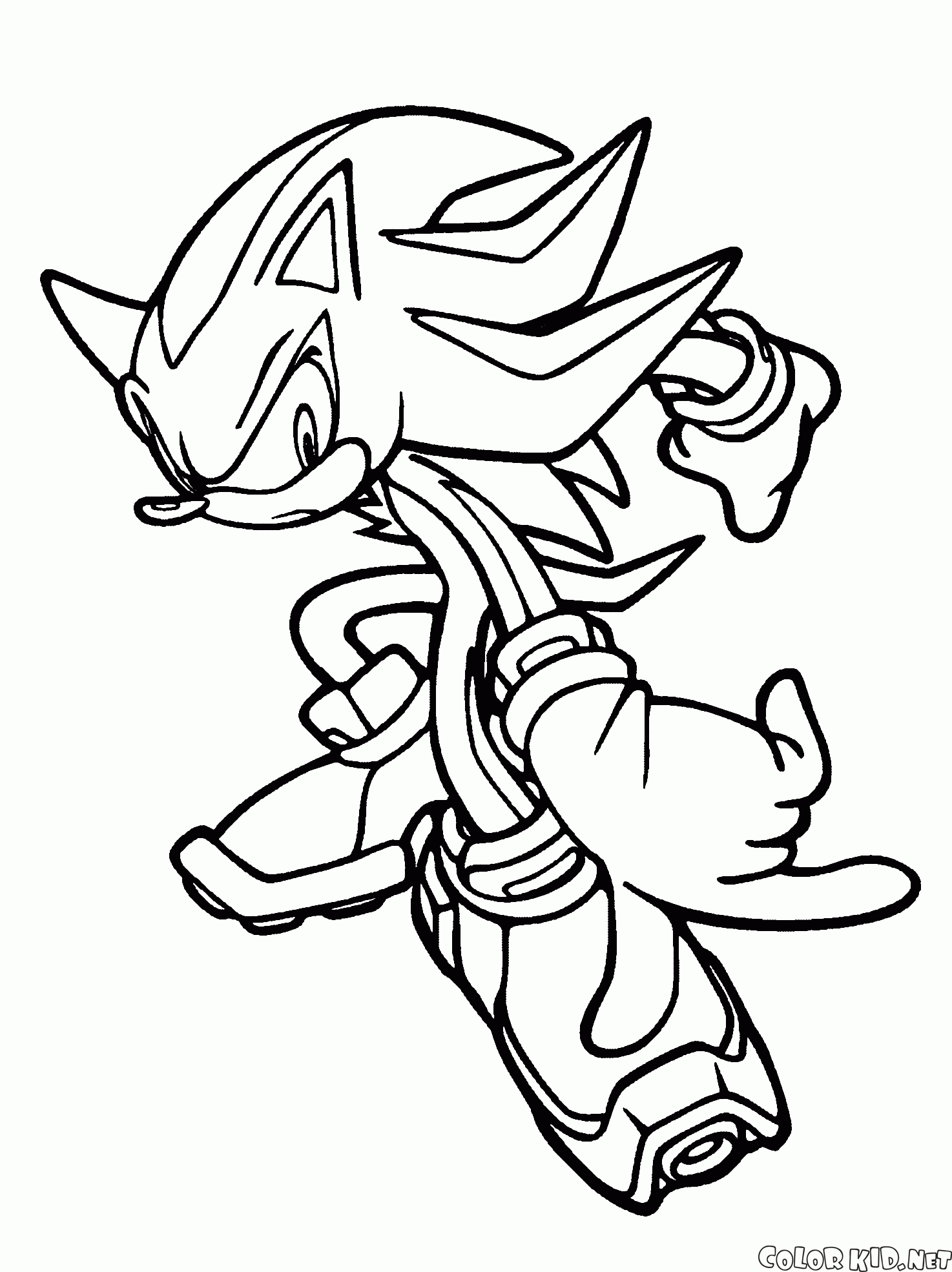 Shadow Sonic Coloring Pages Sonic Coloring Pages Shad Vrogue co