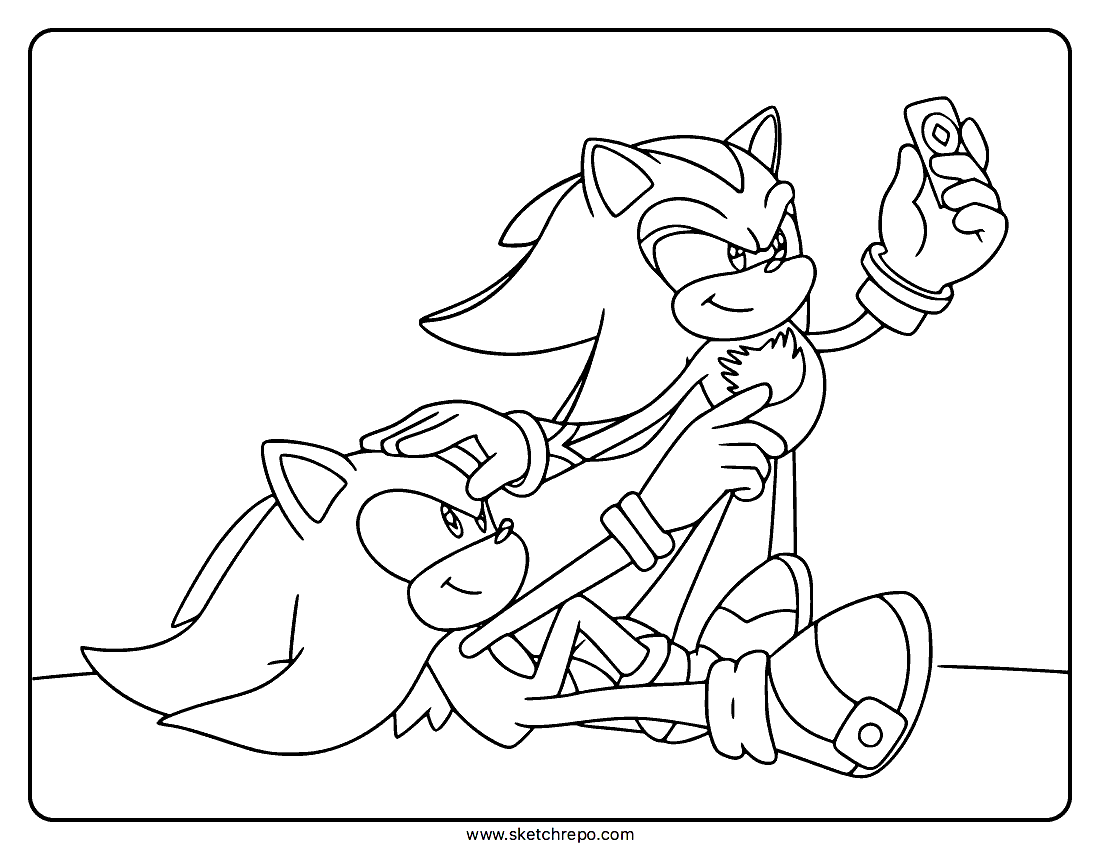 Coloring Page Sonic