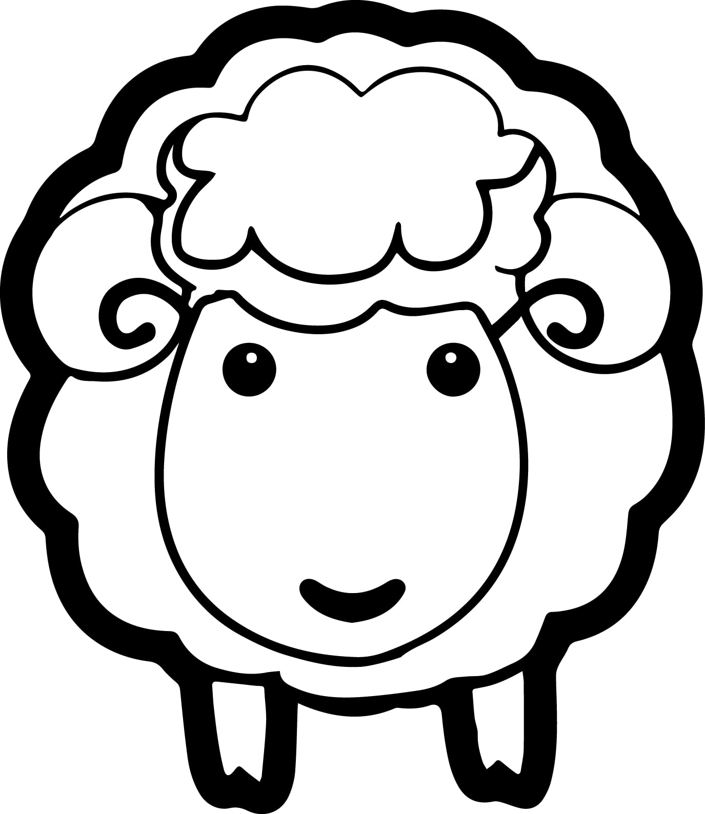 Sheep Coloring Page