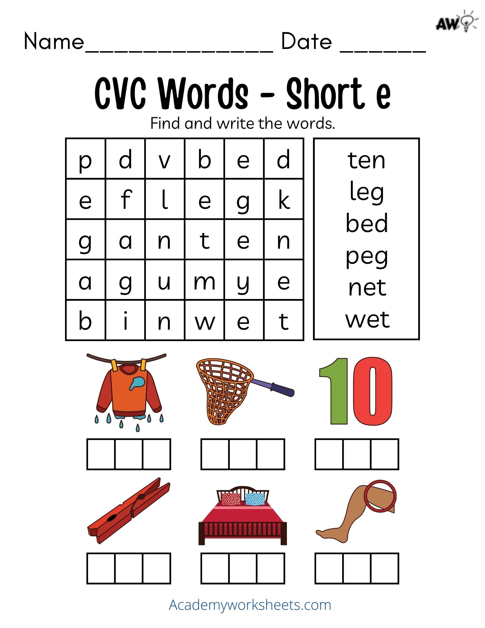 Short Vowels Worksheets Free Printable Online Worksheets Library