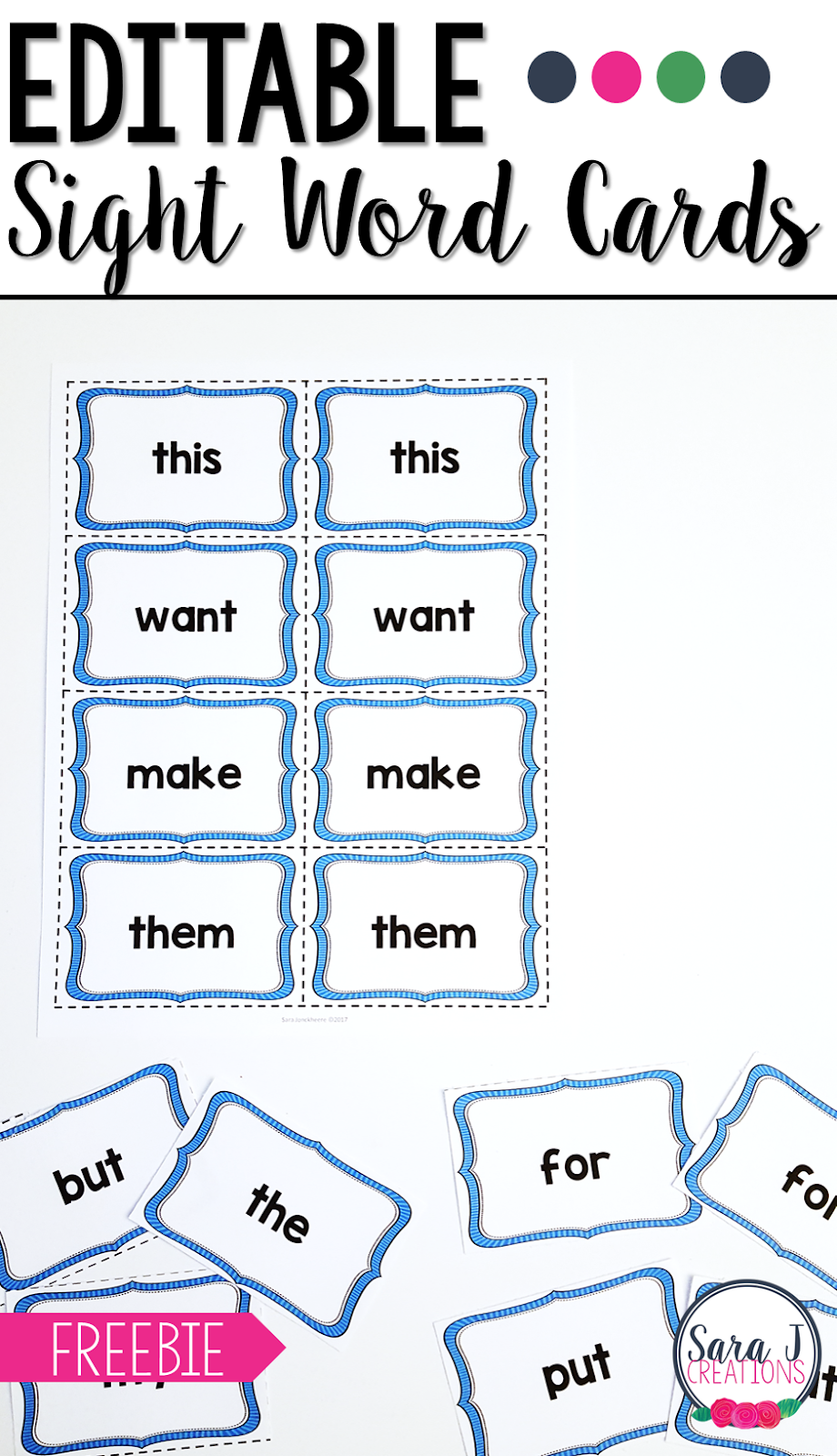 printable picture word cards