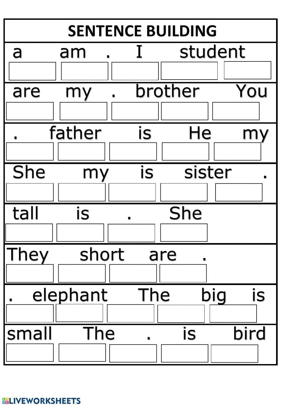 Sight Words Sentence Building Worksheets more Than 100 Sentences 