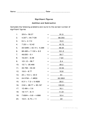 SignNow Figures Rules Addition Subtraction Multiplication Division 