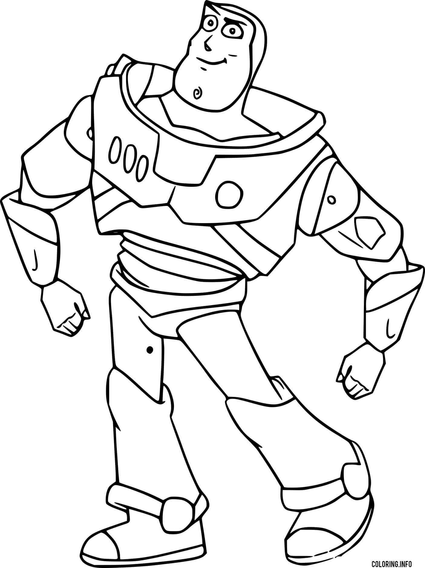 Simple Buzz Coloring Page Printable