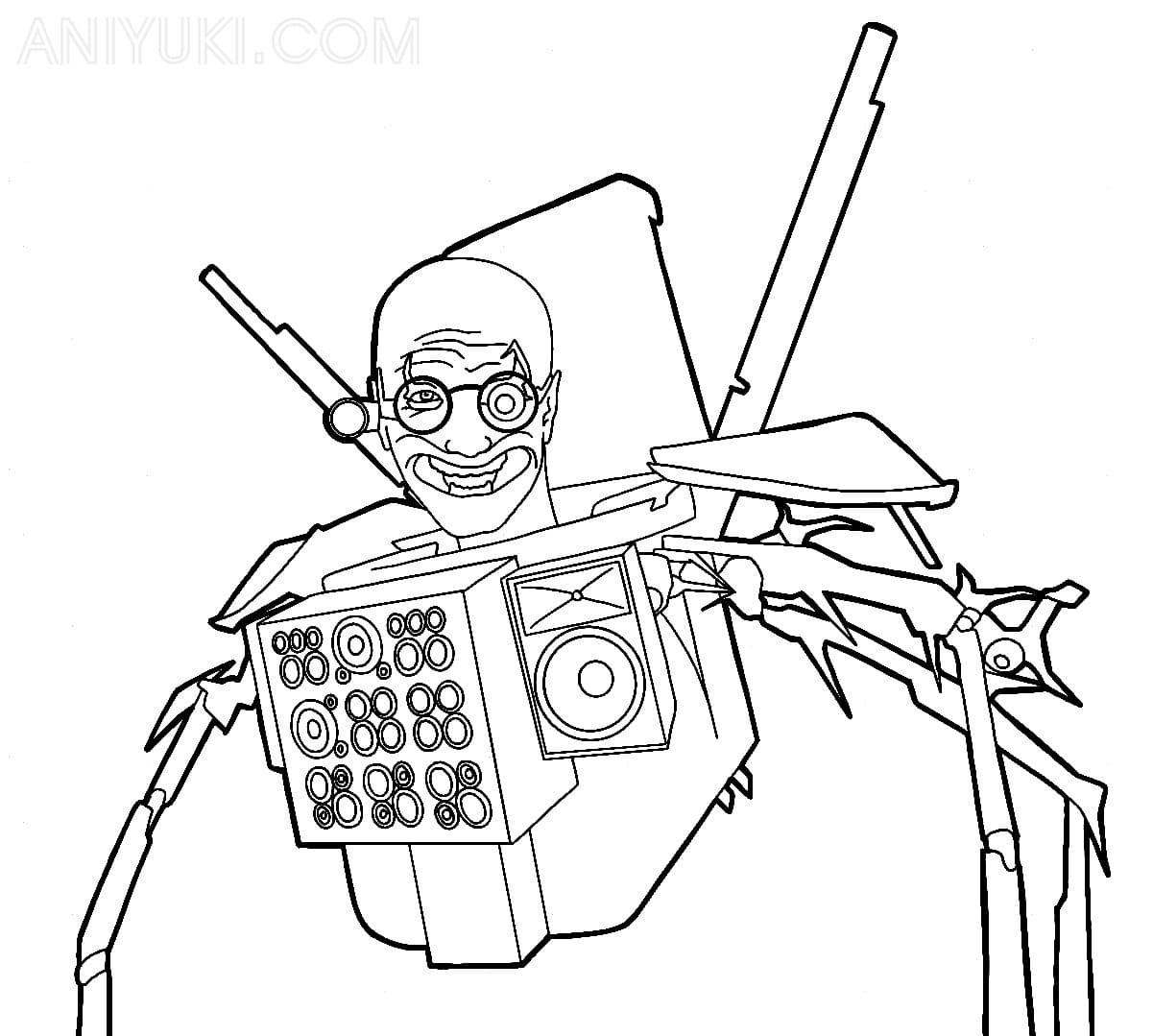 Skibidi Toilet Coloring Pages AniYuki