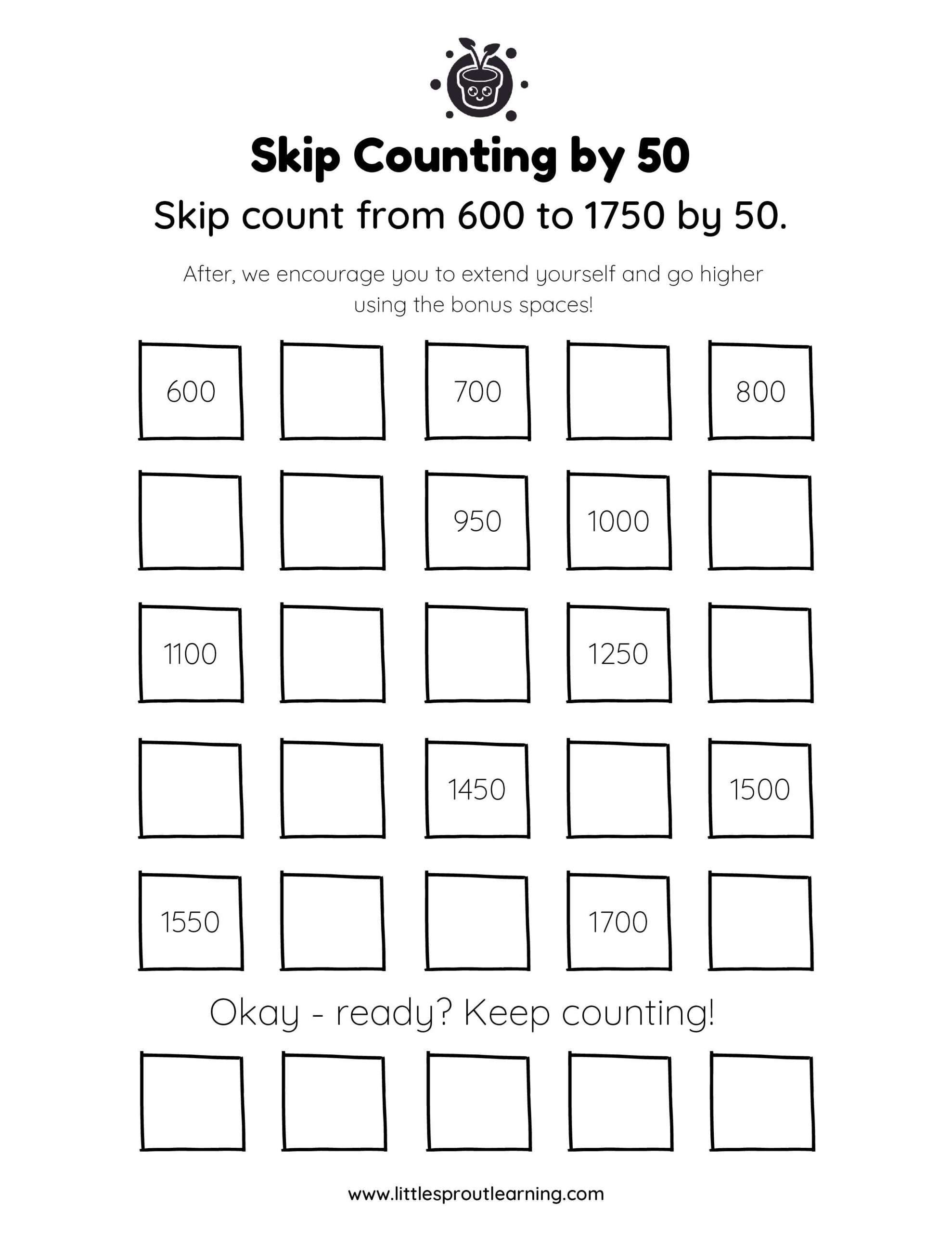counting practice worksheet