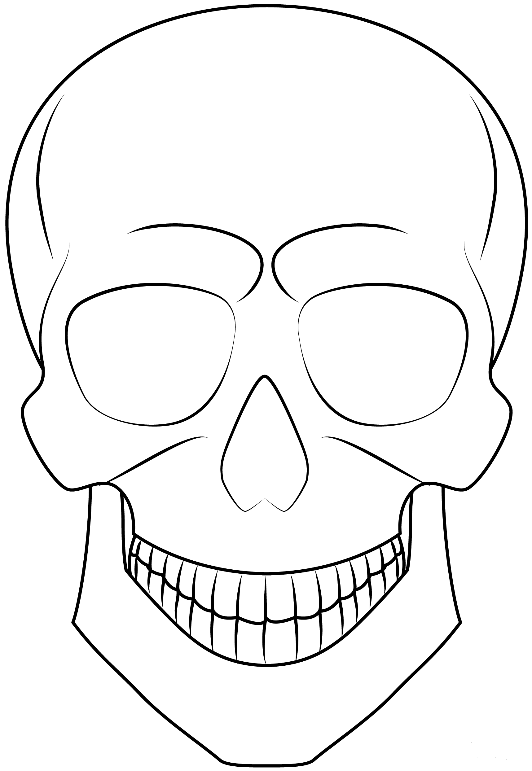 Skull Coloring Page ColouringPages