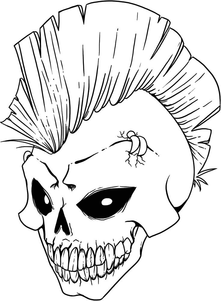 Skull Coloring Pages Coloring Pages For Kids And Adults