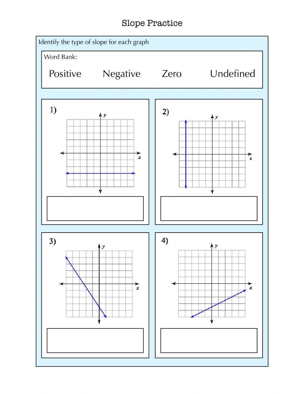 Slope Practice Worksheet Live Worksheets Worksheets Library