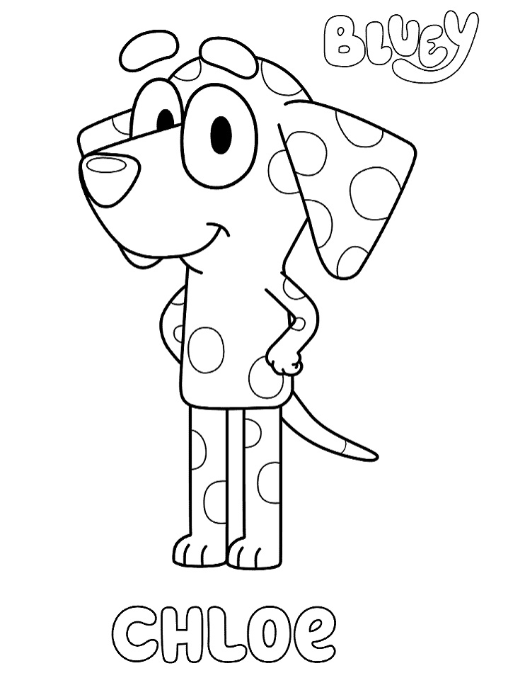 bluey coloring pages free printable