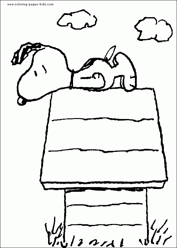 Snoopy Color Page Cartoon Color Pages Printable Cartoon Coloring 