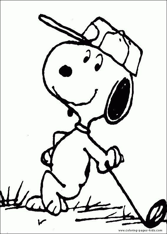 Snoopy Color Page Cartoon Color Pages Printable Cartoon Coloring