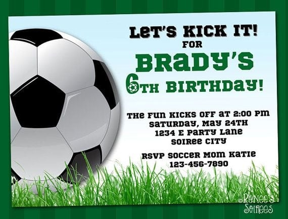 Soccer Invitation Template